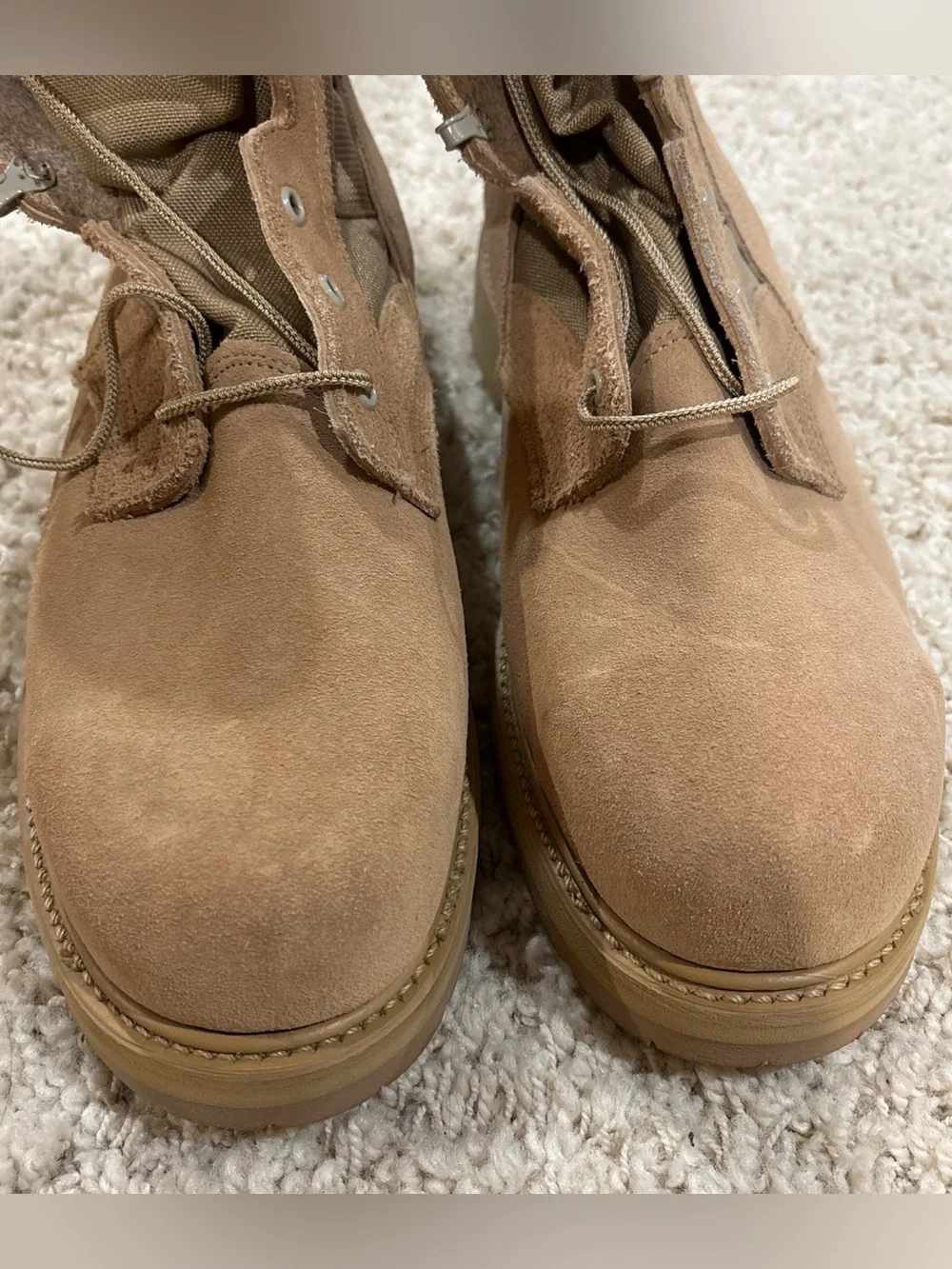 NWT Mondo PT USAF Military Desert Camo Combat Boots Genuine Leather Size 11.5W